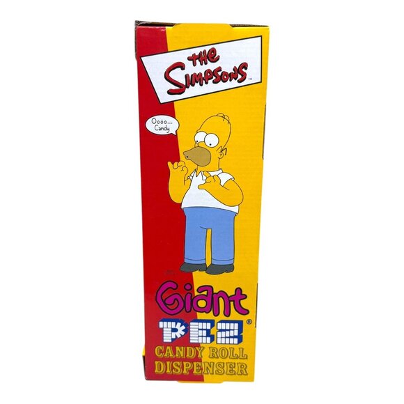 Giant Homer Simpson PEZ Candy Roll Dispenser 12 Candy Roll Vintage New Old Stock - Picture 4 of 7